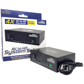 4 Port AV to HD System Selector [720p/1080p]