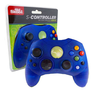Blue Wired S-Controller [Old Skool] (Xbox)