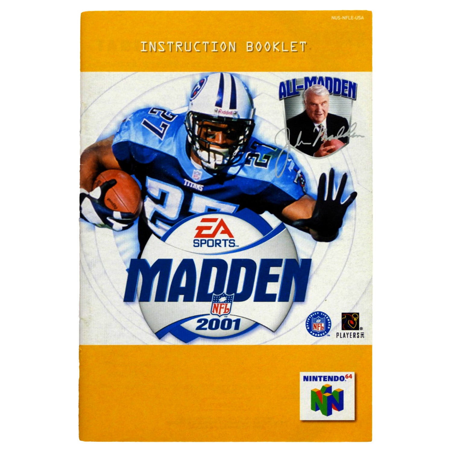 Madden 2001 [Manual] (Nintendo 64 / N64)