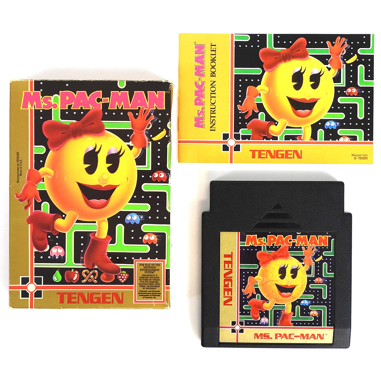 Ms. Pac-Man [Tengen] (Nintendo / NES) – Retro MTL
