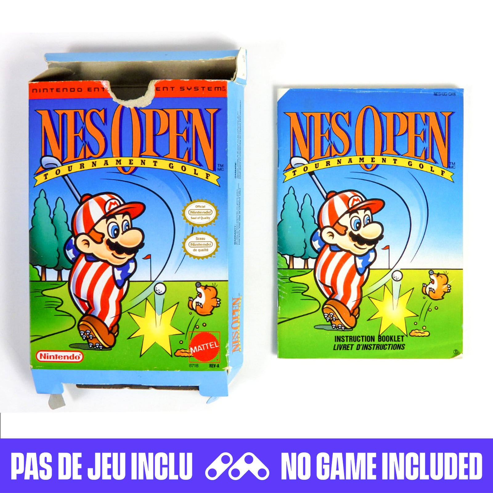 NES Open Tournament Golf [Box] (Nintendo / NES) – RetroMTL