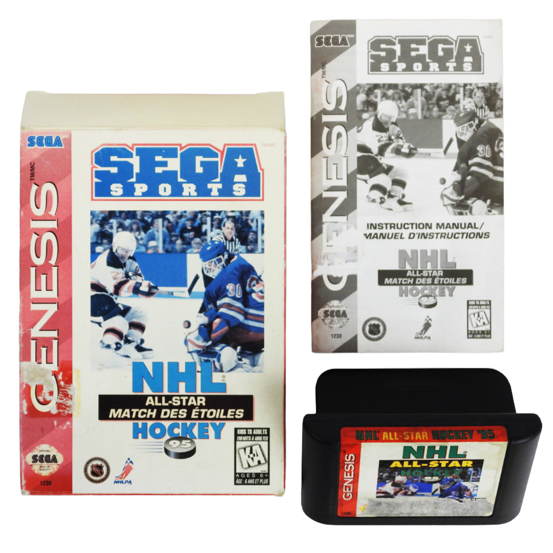 NHL All-Star Hockey 95 [Cardboard Box] (Sega Genesis)