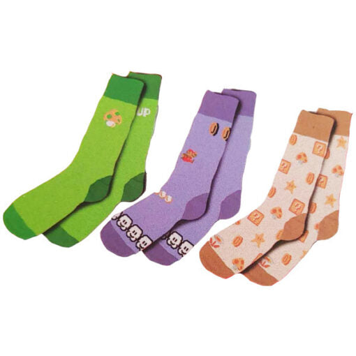 3-Pack Super Mario Bros 1 Socks