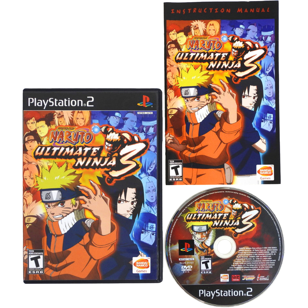 Naruto Ultimate Ninja 3 (PlayStation 2 / PS2)