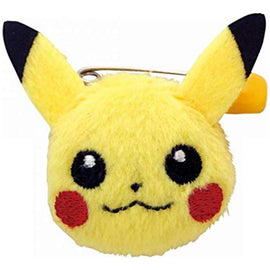 Épinglette en peluche visage Pikachu