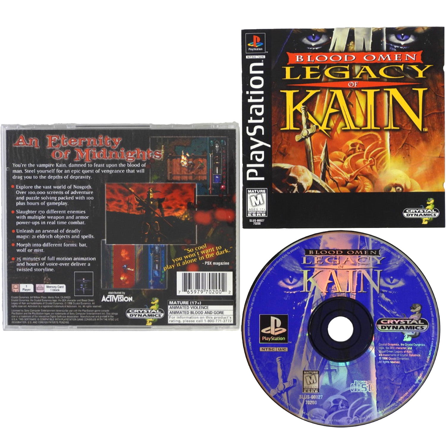 Blood Omen Legacy of Kain (PlayStation / PS1)