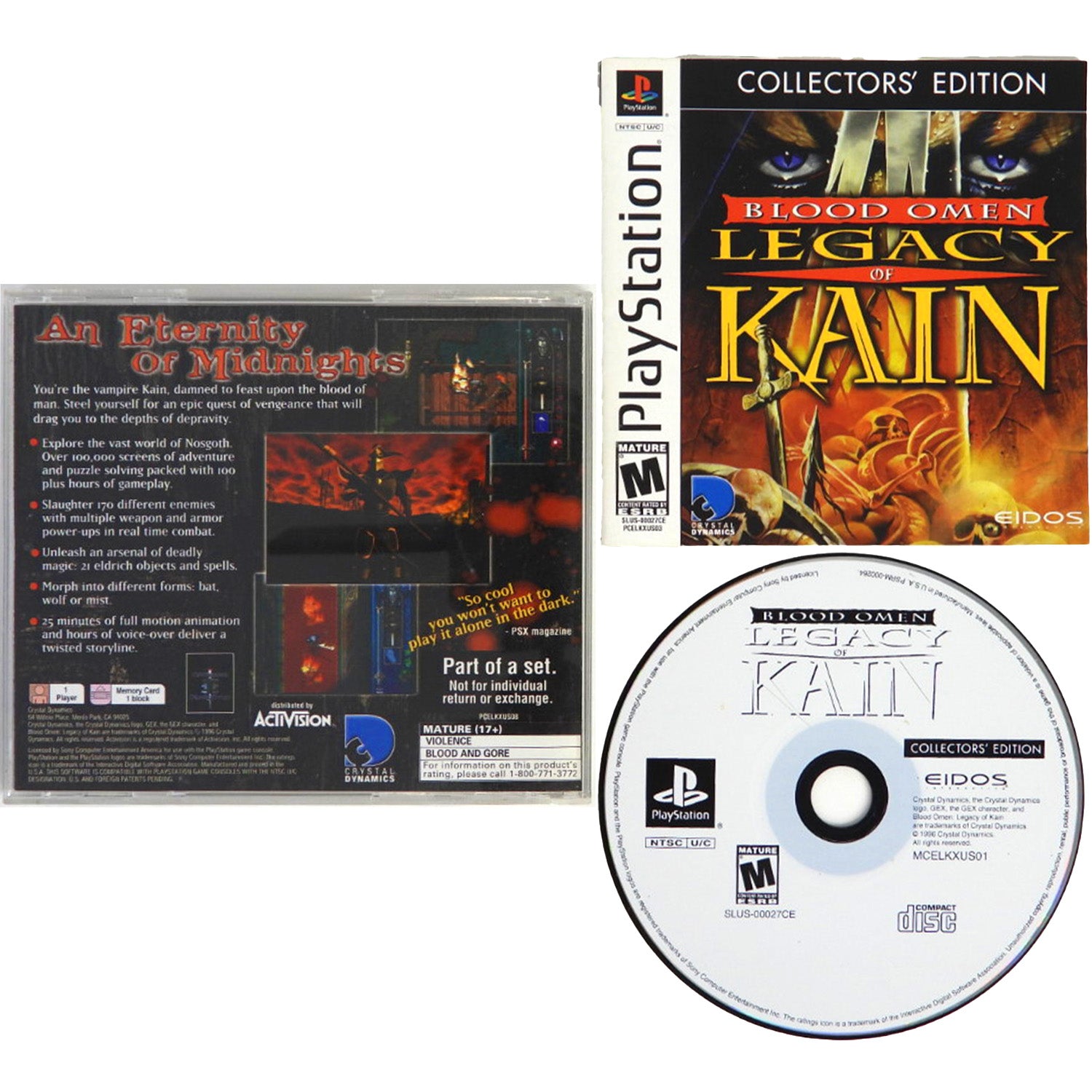Blood Omen: Legacy of Kain [Collectors Edition] [Part of a Set] (PlayStation / PS1)