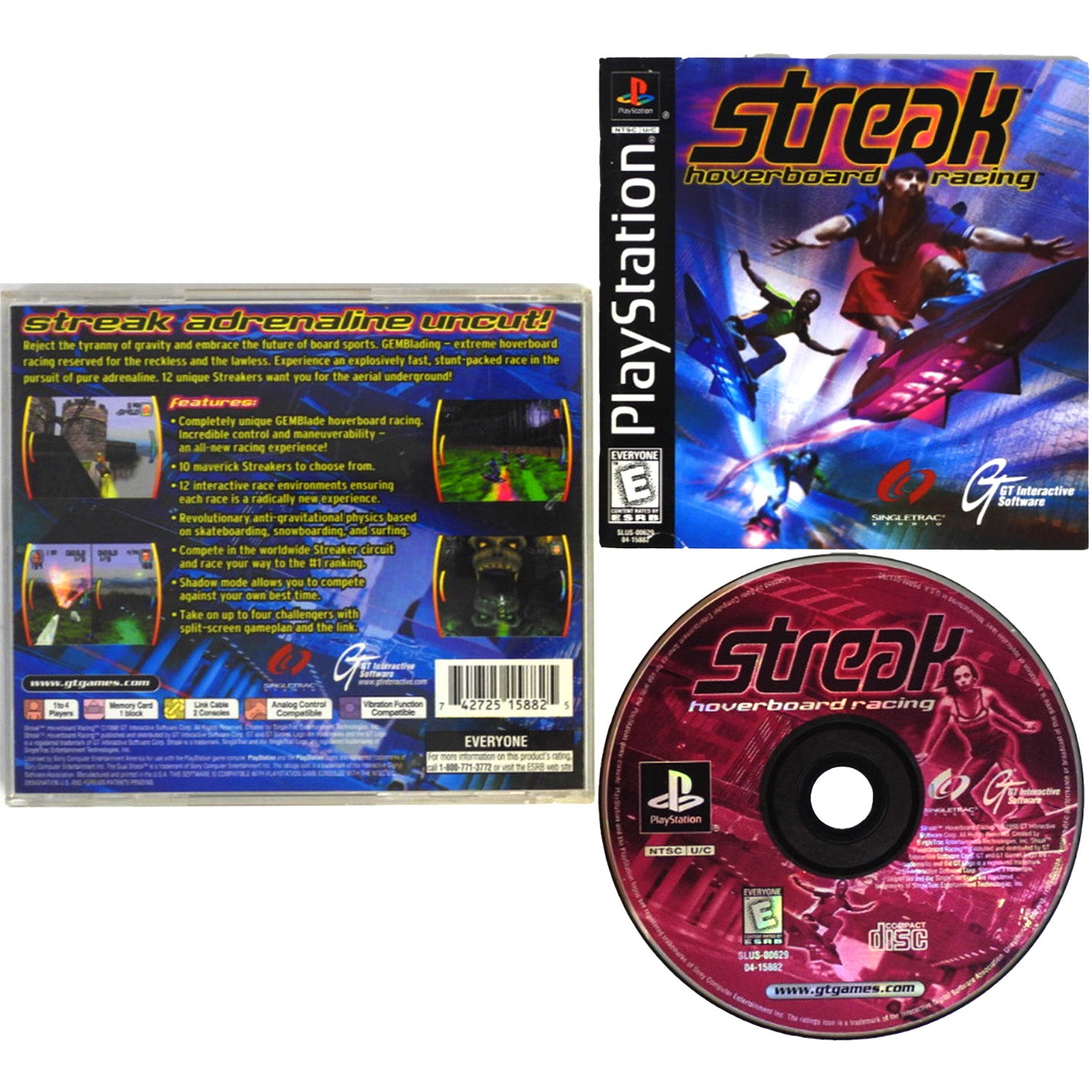 Streak Hoverboard Racing (PlayStation / PS1)