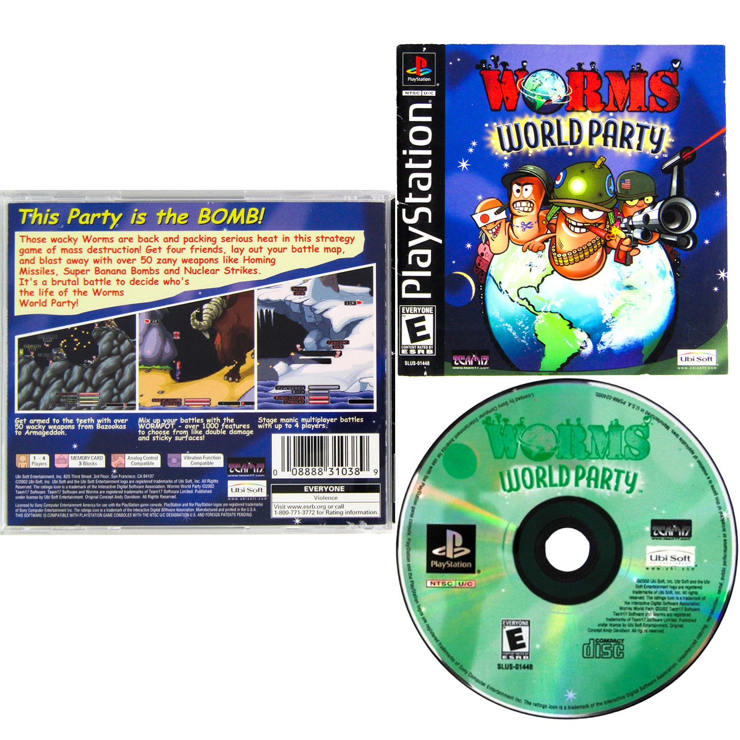 Worms World Party (PlayStation / PS1)
