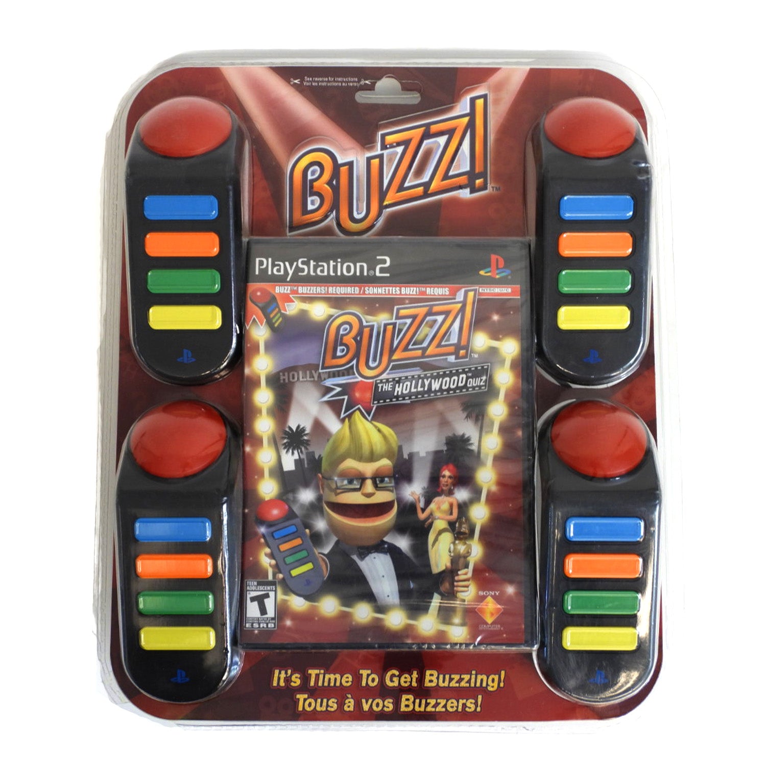 Buzz!: The Hollywood Quiz [Bundle] (PlayStation 2 / PS2)