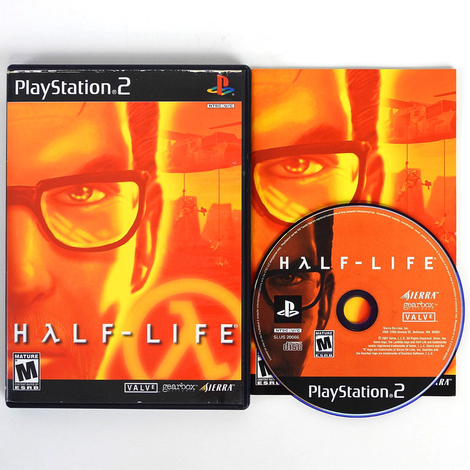 Half-Life (PlayStation PS2) Game, manual and box With wear
