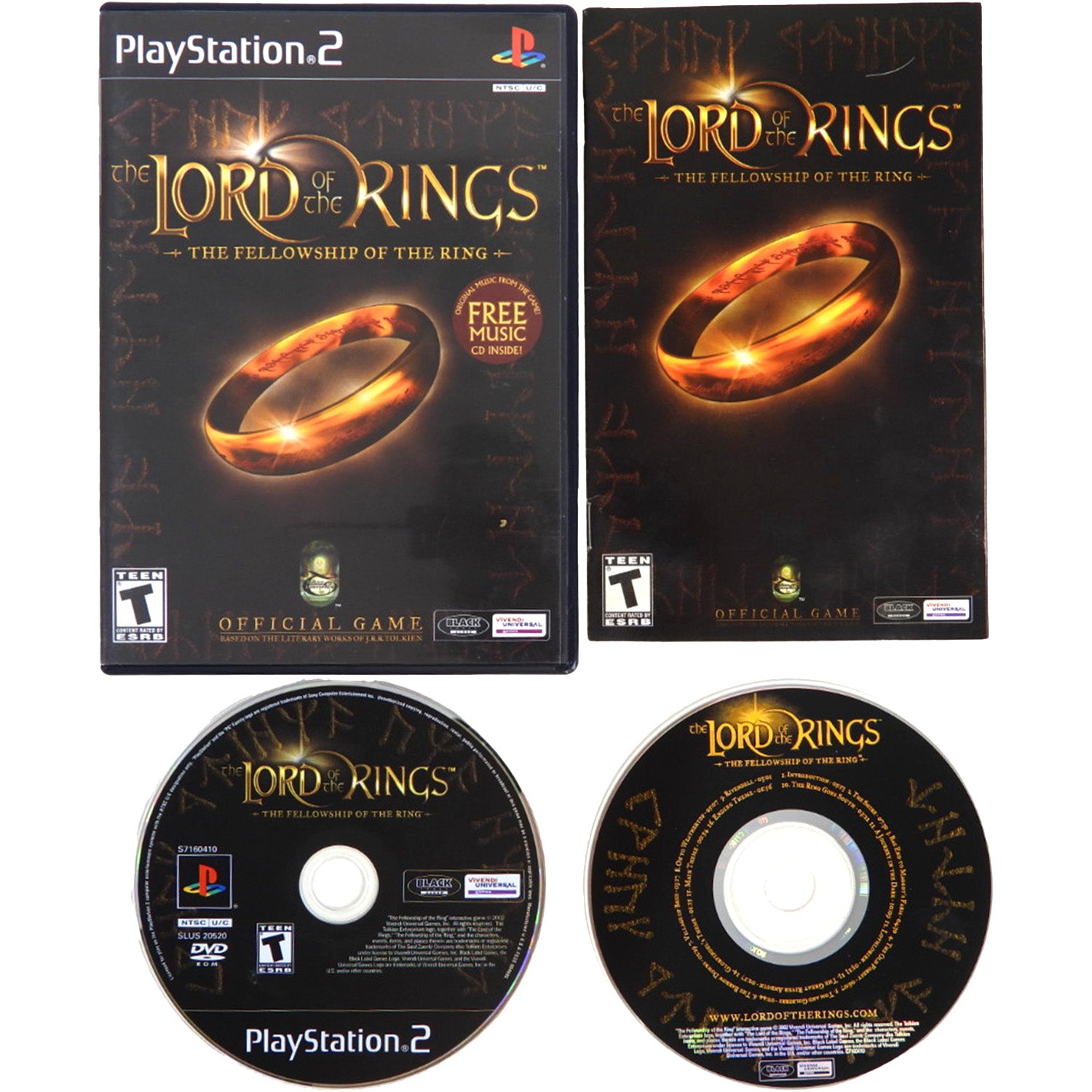 Lord of the Rings Fellowship of the Ring [Soundtrack Bundle] (PlayStation 2 / PS2)