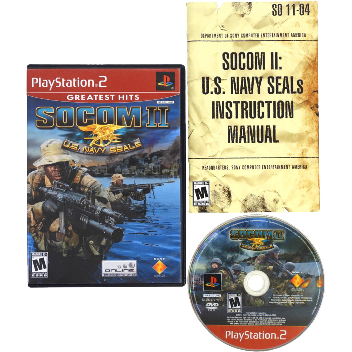 SOCOM II 2 US Navy Seals [Greatest Hits] (PlayStation 2 / PS2)