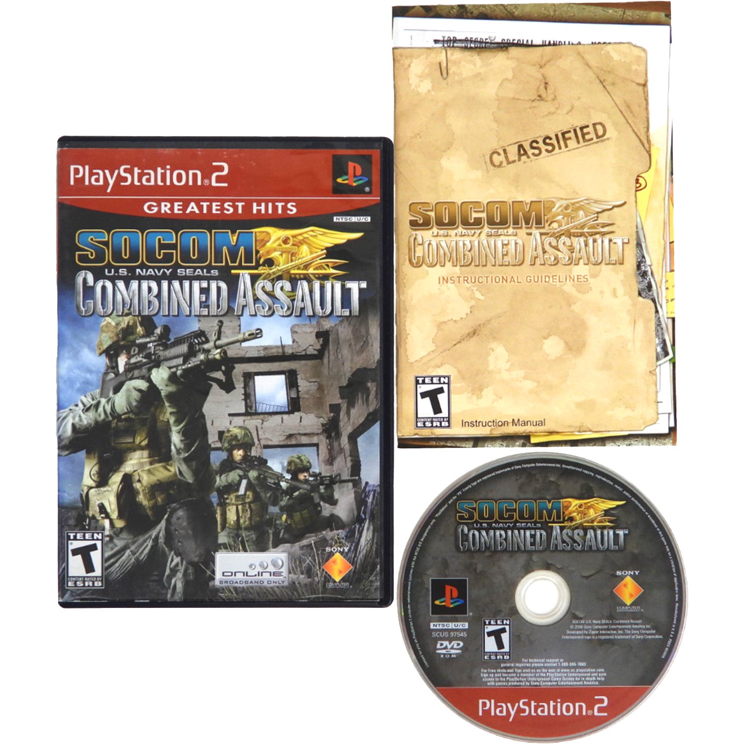 SOCOM US Navy Seals Combined Assault [Greatest Hits] (PlayStation 2 / PS2)