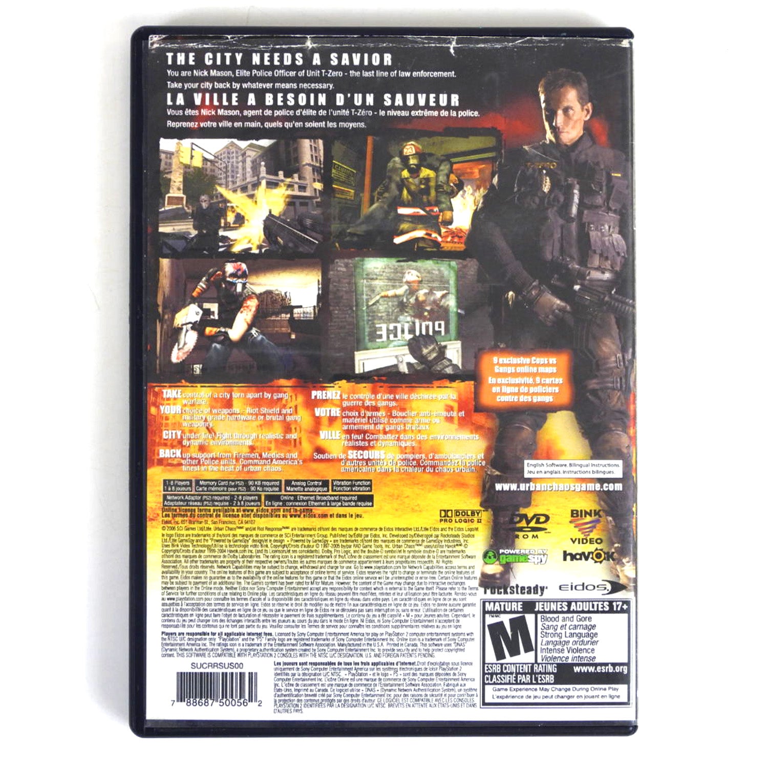 Urban Chaos Riot Response (PlayStation 2 / PS2) – Retro MTL