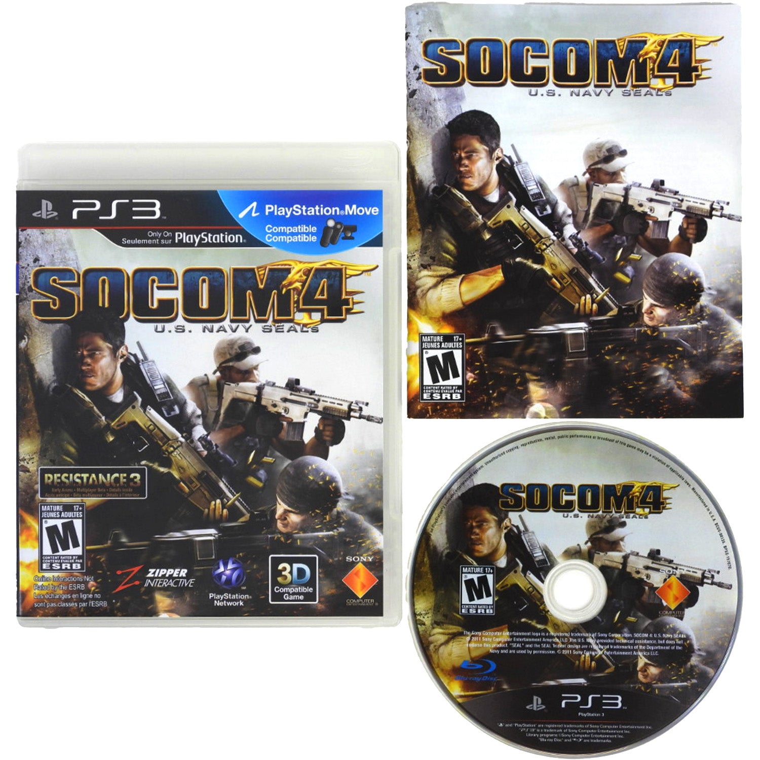 SOCOM 4: US Navy SEALs (PlayStation 3 / PS3)