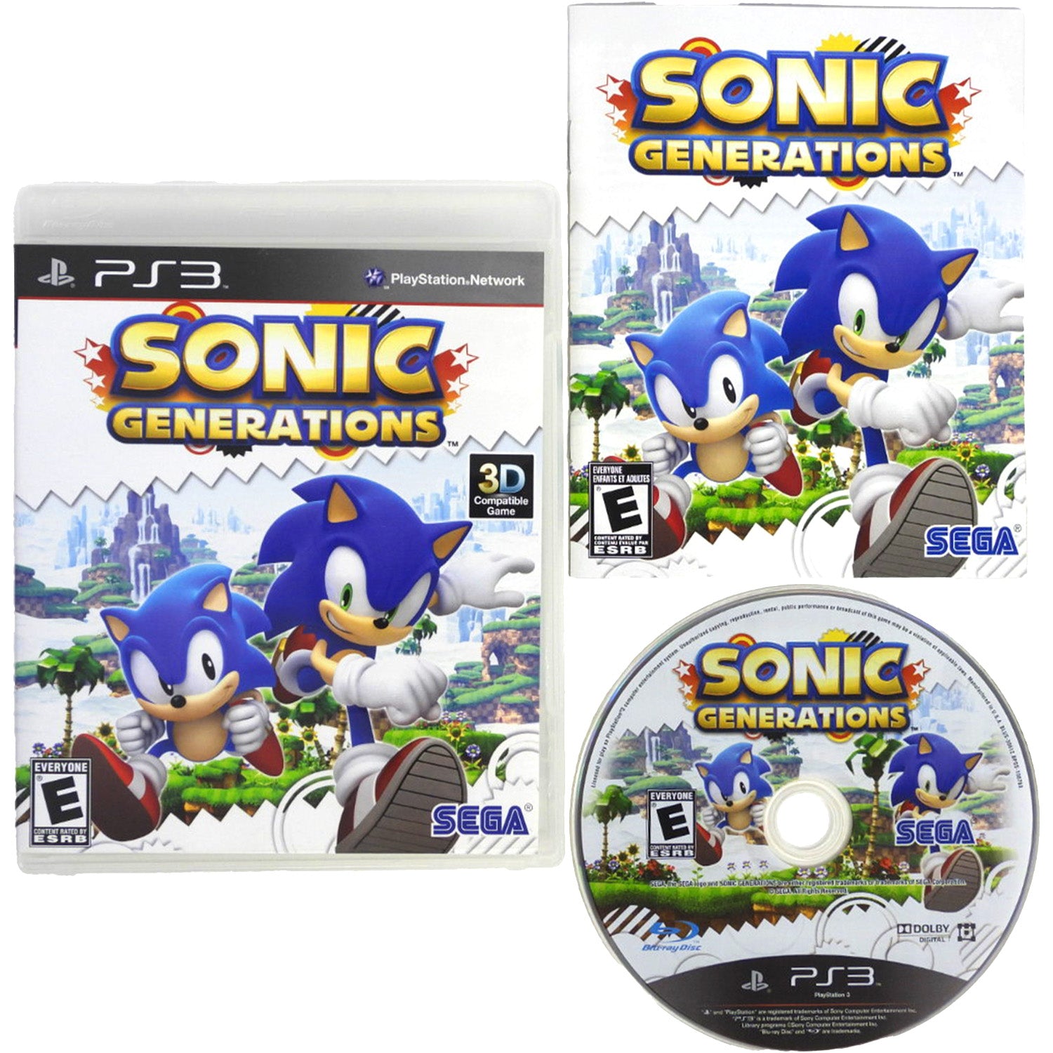 Sonic Generations (PlayStation 3 / PS3)