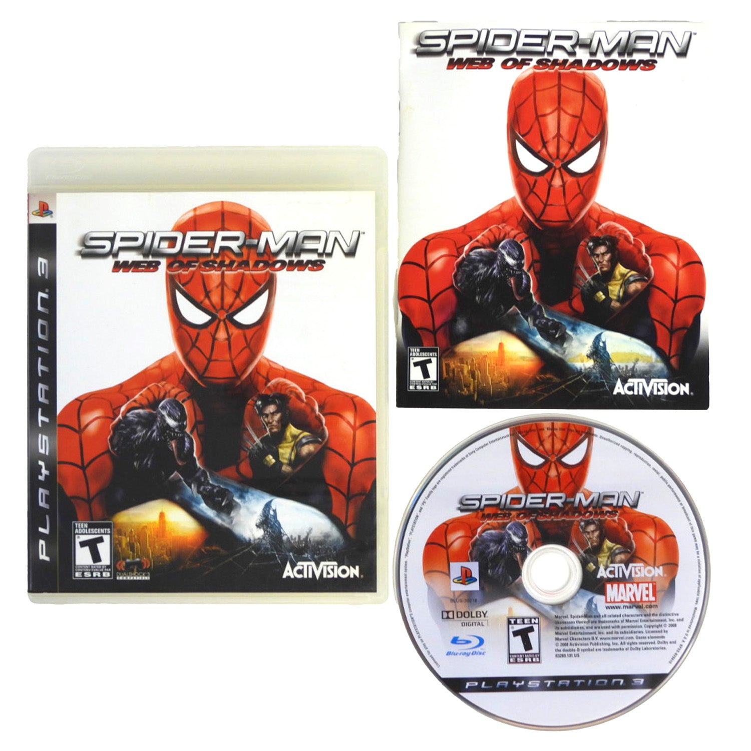 Spiderman: Web of Shadows (PlayStation 3 / PS3)