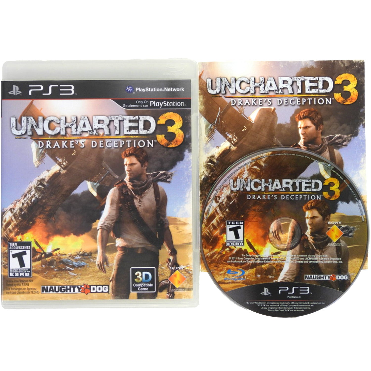 Uncharted 3: Drake's Deception [Not for Resale] (PlayStation 3 / PS3)