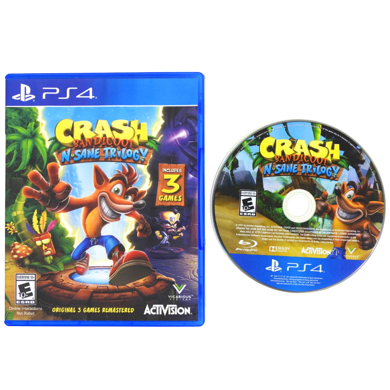 Crash Bandicoot N. Sane Trilogy [Not for Resale] (PlayStation 4 / PS4)
