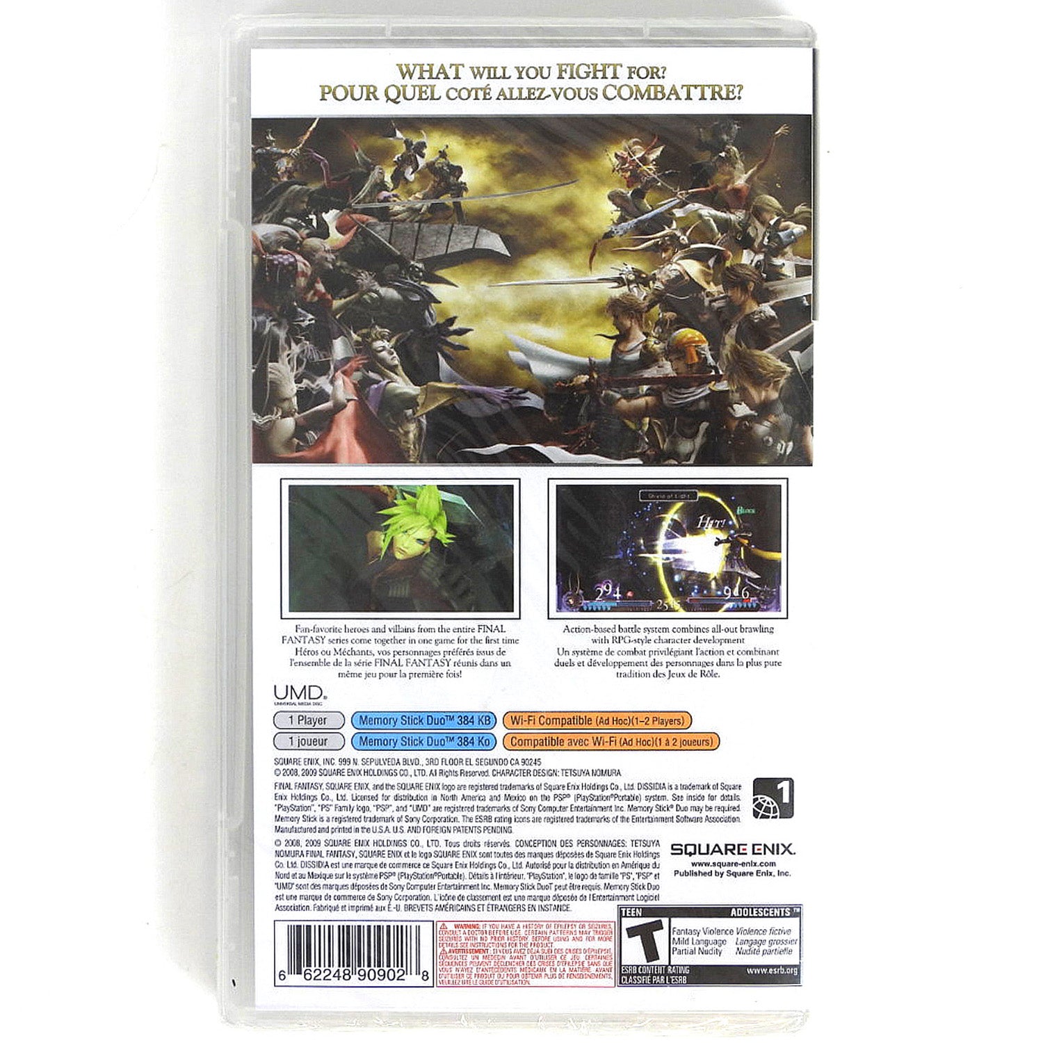 Jeu PSP Dissidia: Final Fantasy - Version A88 - Bon État (Boîtier + Manuel)