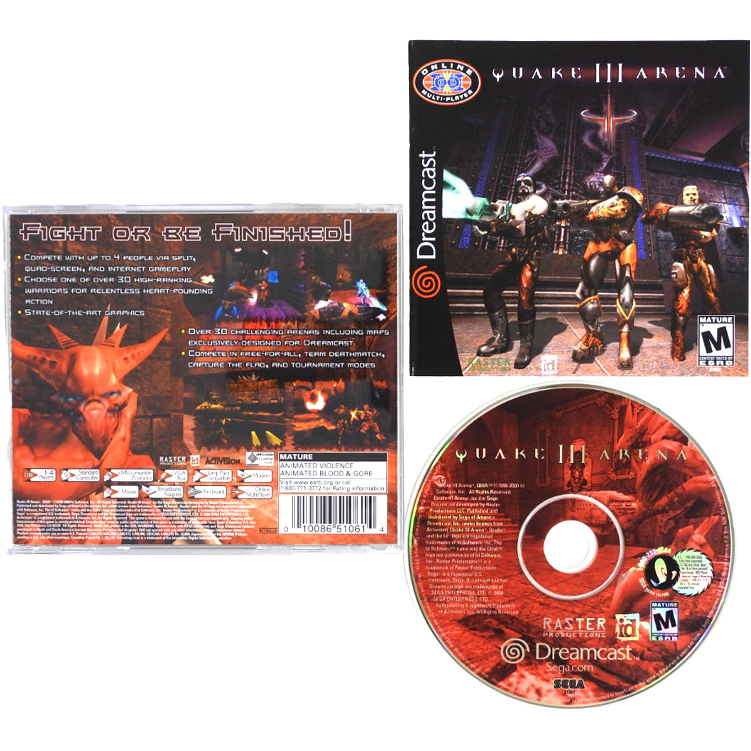 Quake III 3 Arena (Sega Dreamcast)
