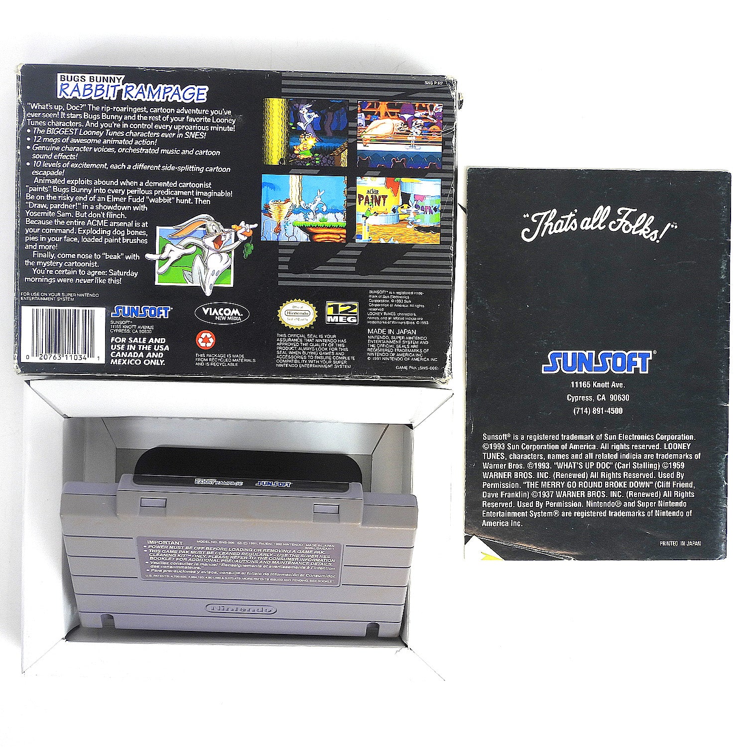 Bugs Bunny Rabbit Rampage (Super Nintendo / SNES) – Retro MTL