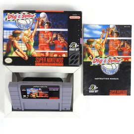 Dig And Spike Volleyball (Super Nintendo / SNES)