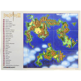 Final Fantasy III 3 [Map] (Super Nintendo / SNES)