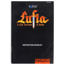 Lufia and The Fortress of Doom [Manual] (Super Nintendo / SNES)