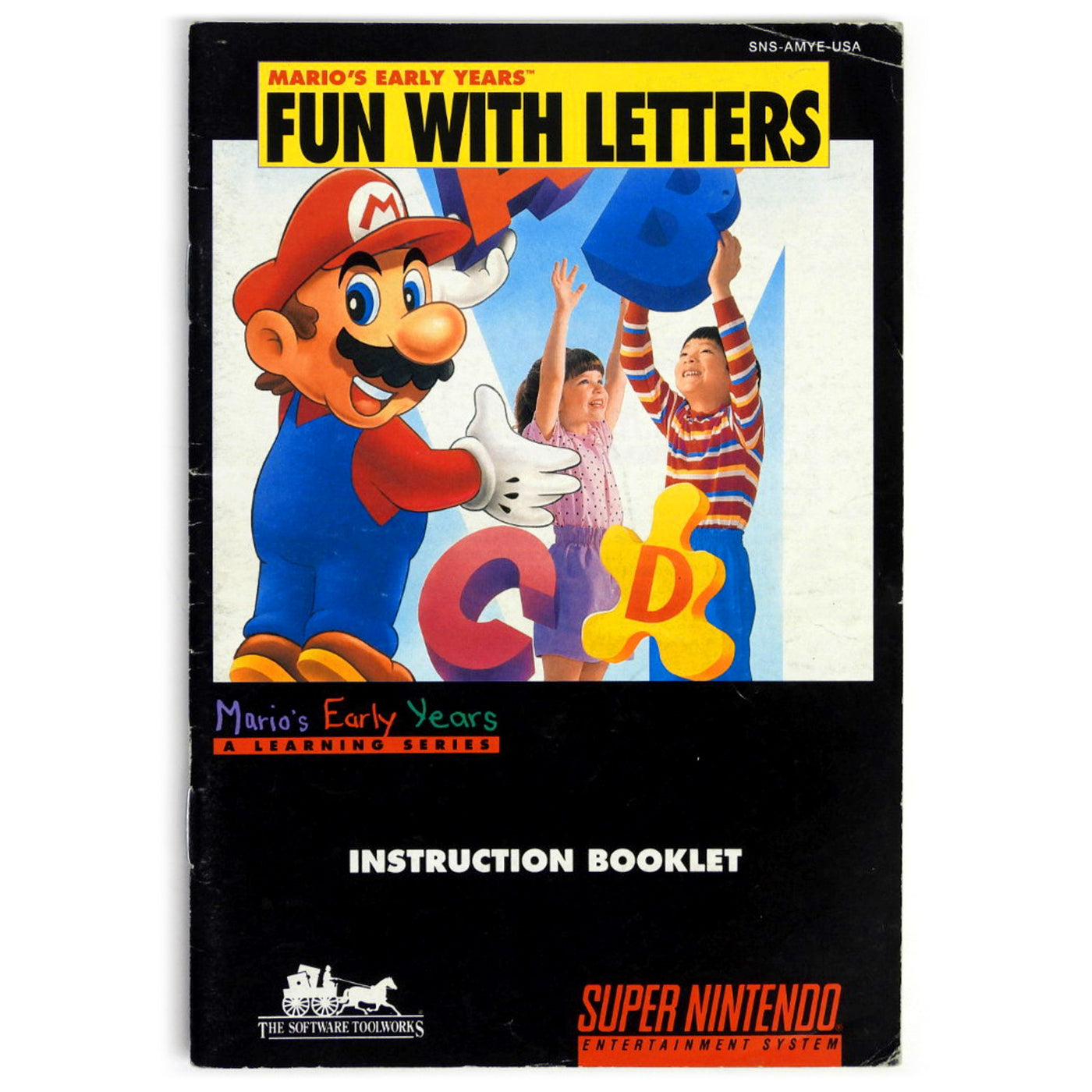 Mario's Early Years Fun with Letters [Manual] (Super Nintendo / SNES ...