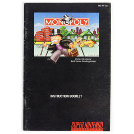 Monopoly [Manual] (Super Nintendo / SNES)