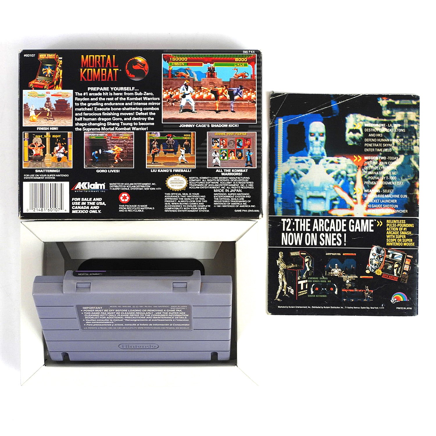 Mortal Kombat Para Super Famicom Japonés Re-pro Mortal Kombat Para Super Famicom Japonés Re-pro