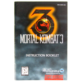 Mortal Kombat 3 [Manual] (Super Nintendo / SNES)