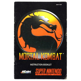 Mortal Kombat [Manual] (Super Nintendo / SNES)