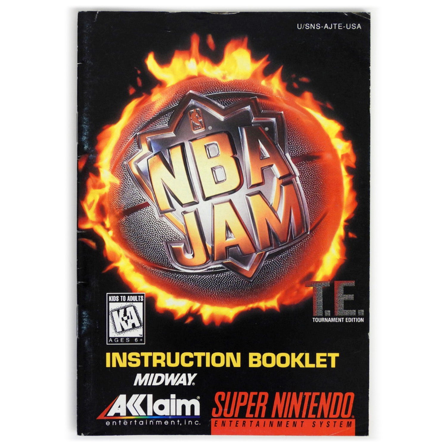 NBA Jam [Tournament Edition] [Manual] (Super NIntendo / SNES)