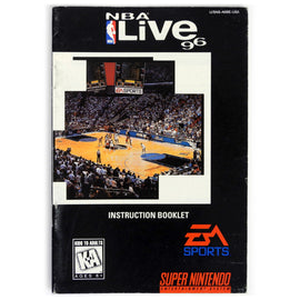 NBA Live 96 [Manual] (Super NIntendo / SNES)