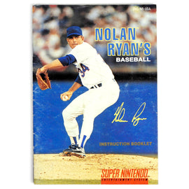 Nolan Ryan's Baseball [Manual] (Super Nintendo / SNES)