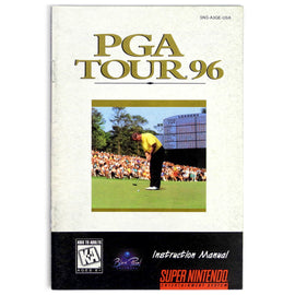 PGA Tour 96 [Manual] (Super Nintendo / SNES)