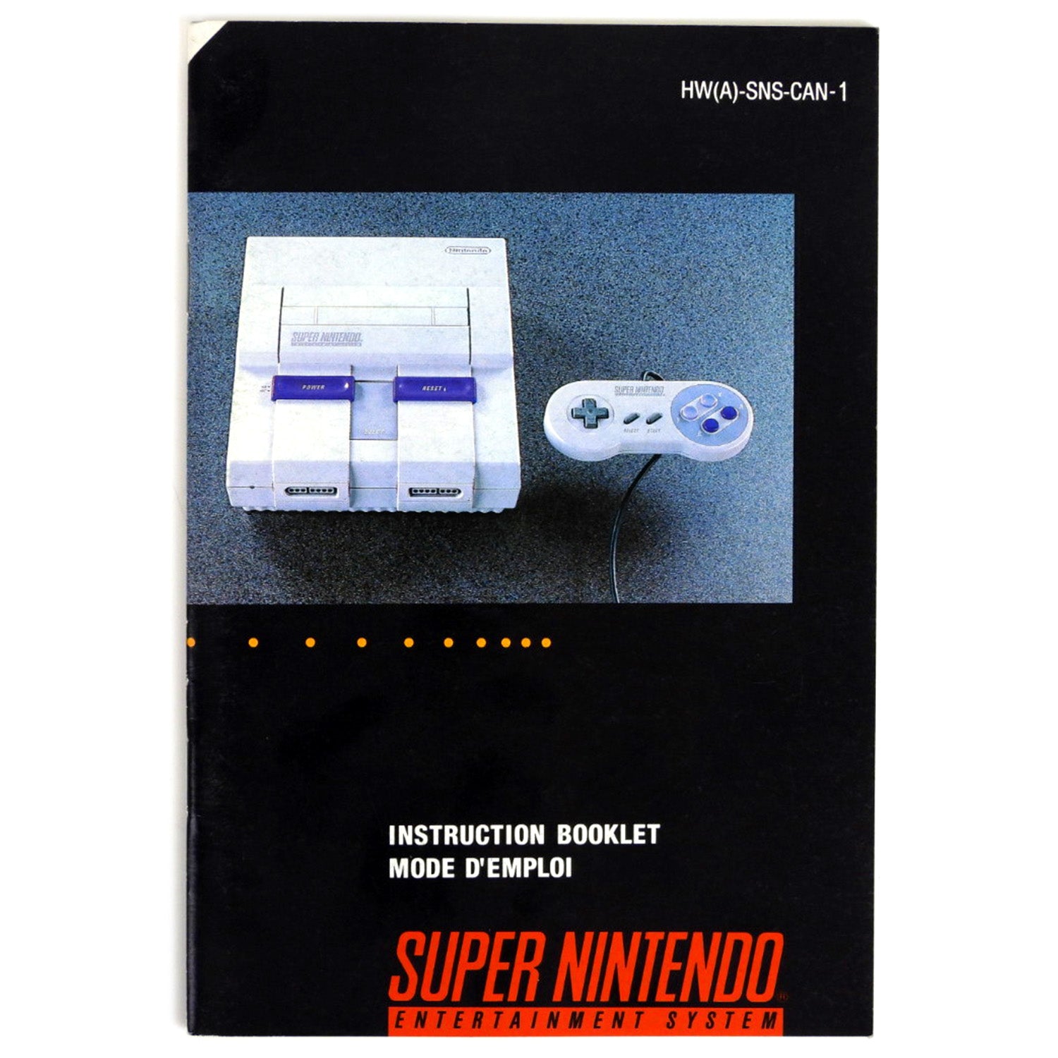 Super Nintendo Control Set System [CAN Version] [Manual] (Super Ninten ...