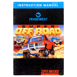 Super Off Road [Manual] (Super Nintendo / SNES)