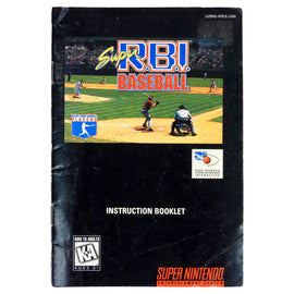 Super RBI Baseball [Manual] (Super Nintendo / SNES)