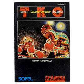 TKO Super Championship Boxing [Manual] (Super Nintendo / SNES)