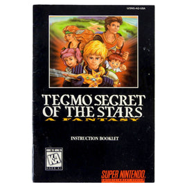 Tecmo Secret Of The Stars [Manual] (Super Nintendo / SNES)