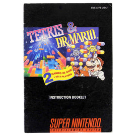 Tetris and Dr. Mario [Manual] (Super Nintendo / SNES)