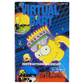 Virtual Bart [Manual] (Super Nintendo / SNES)