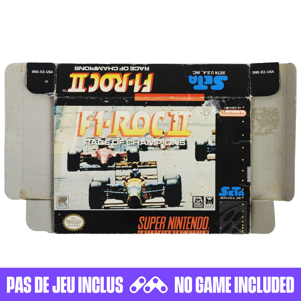 F1 ROC II Race of Champions [Box] (Super Nintendo / SNES)