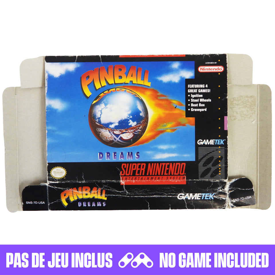 Pinball Dreams [Box] (Super Nintendo / SNES)