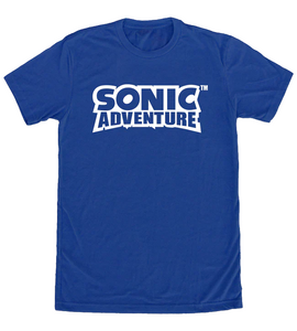 T-Shirt [Sonic Adventure Logo] [Limited Run Games] bleu