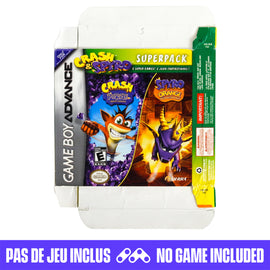 Crash and Spyro Superpack: Purple & Orange [Box] (Nintendo Game Boy Advance / GBA)